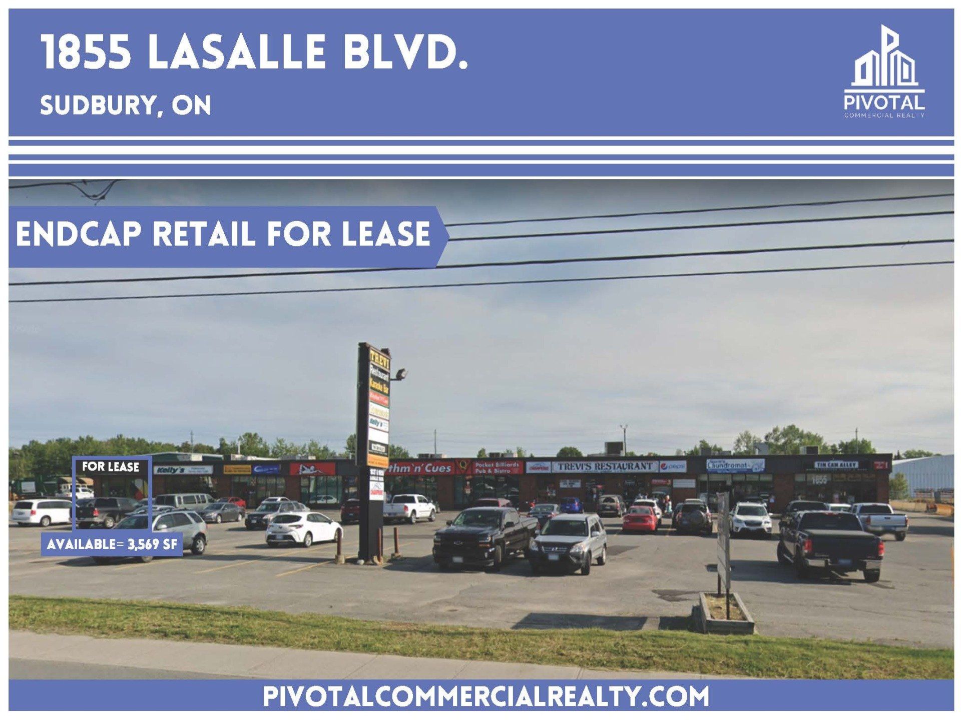 A strip mall with an 