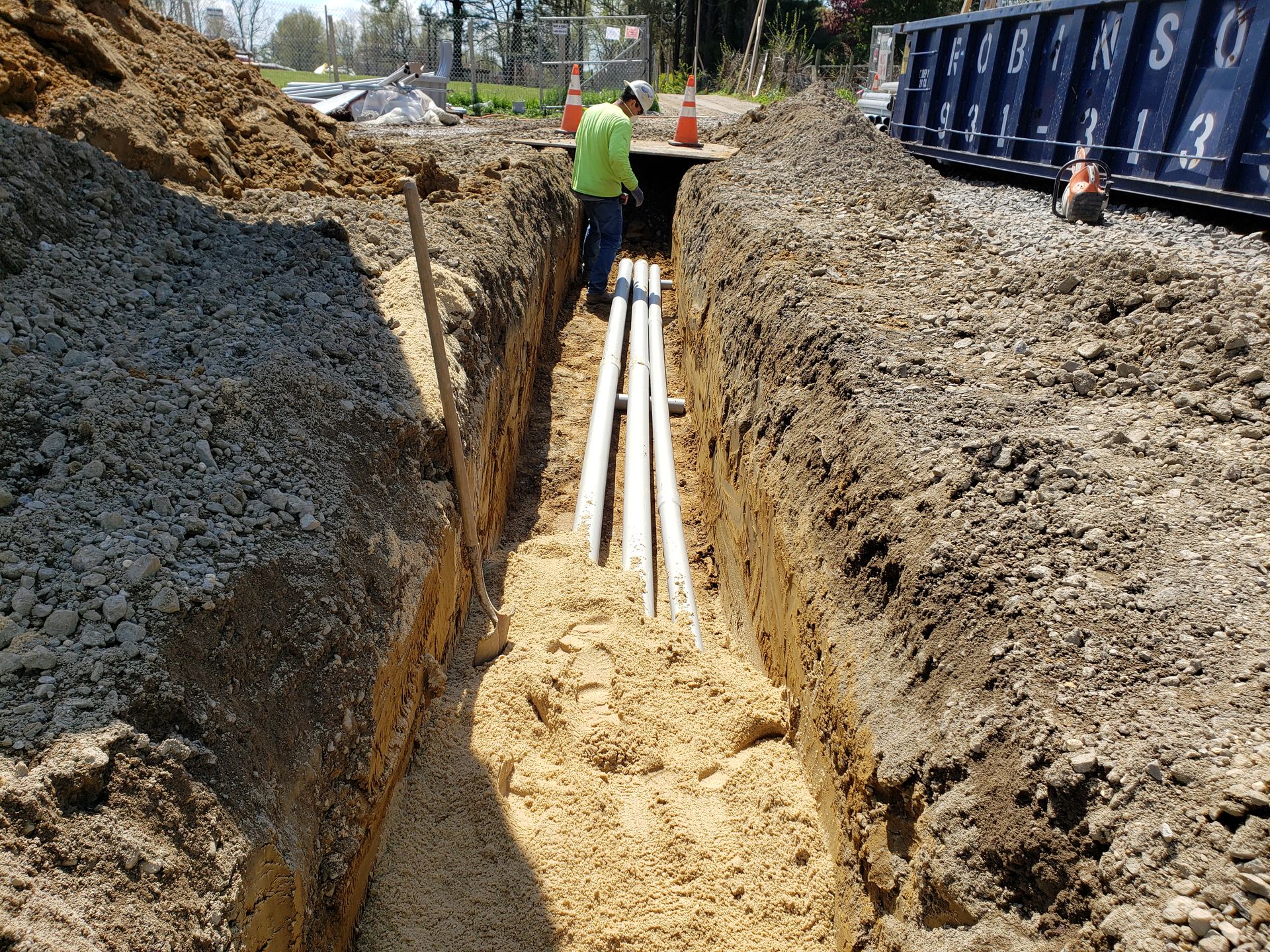 ACT crew installing electrical conduits