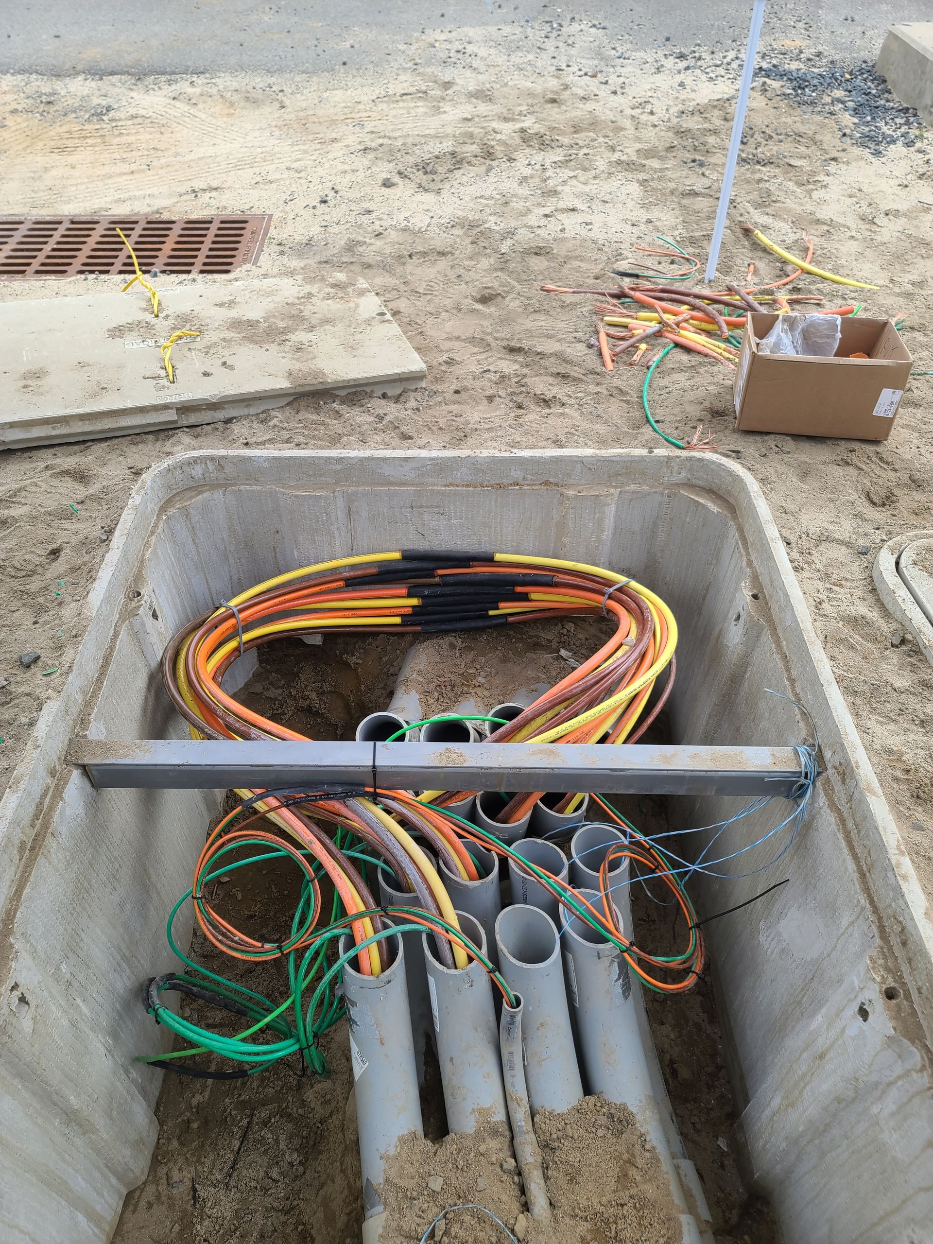 Electrical handhole installation