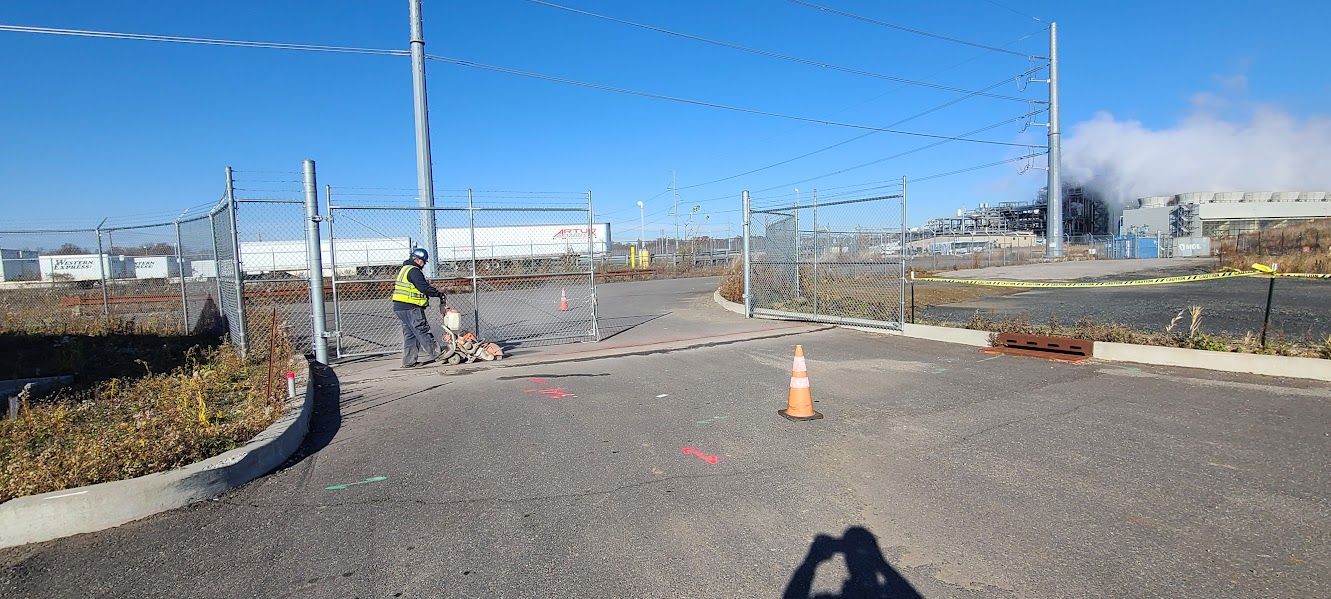 Underground conduit crossing installed by ACT Electrical