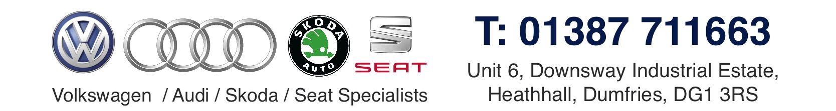 Call Akers Garage today on 01387 711663 Akers Garage Dumfries are VW, Audi, Skoda and Seat Specialists . Call 01387 711663.
