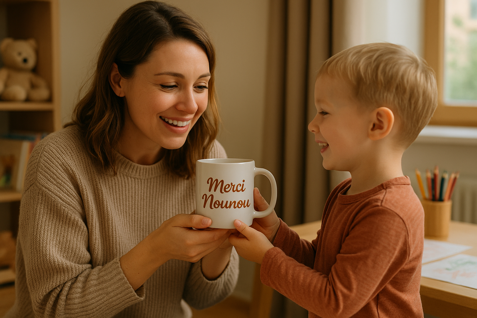 Mugs personnalisés pour Nounou et ATSEM