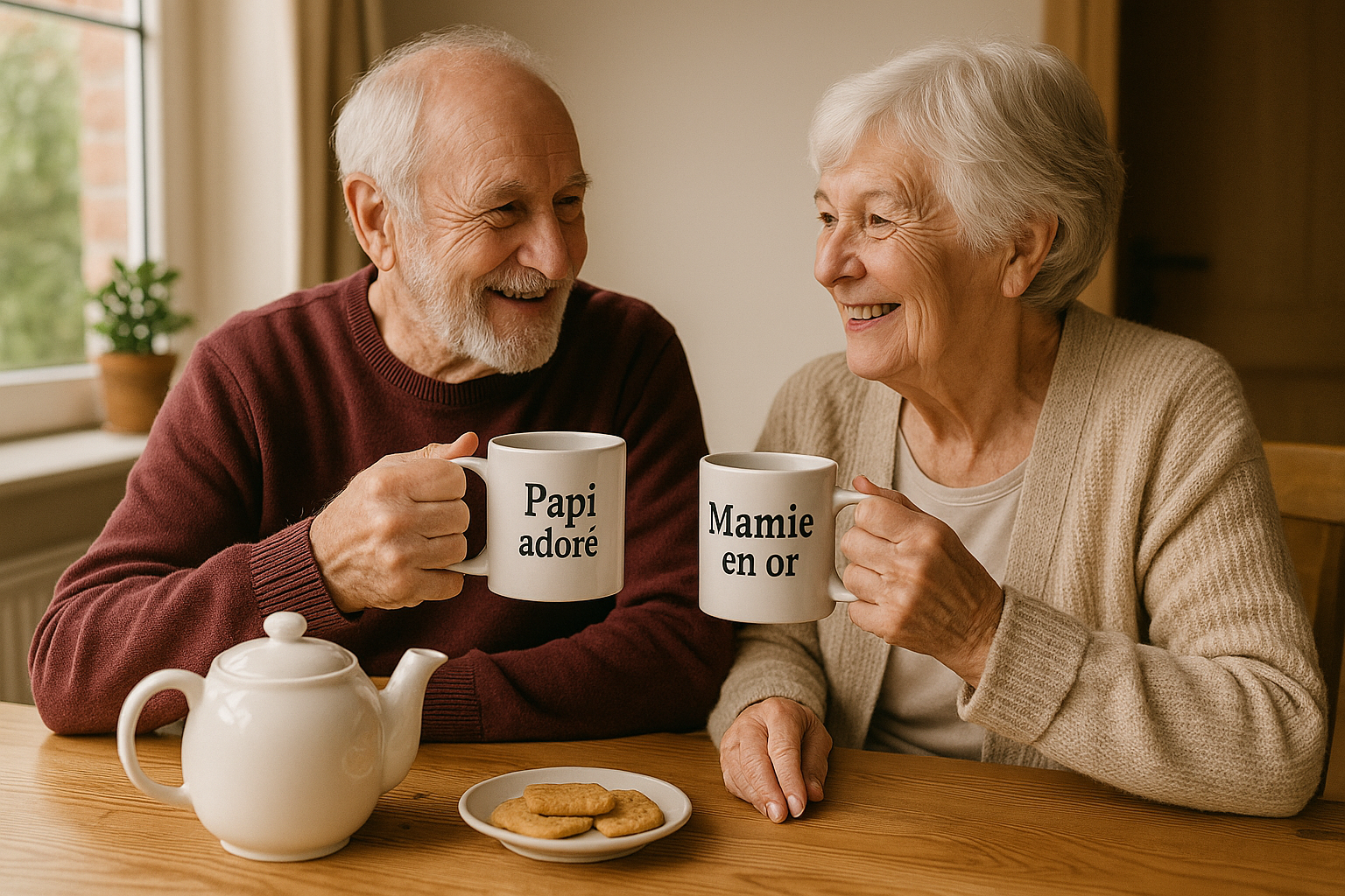Mugs personnalisés pour Papi et Mamie