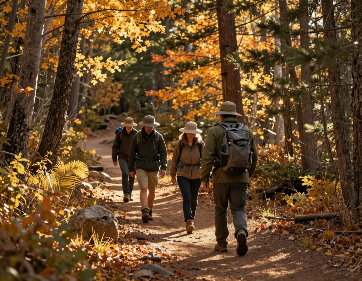 Small group on a Colorado nature trail