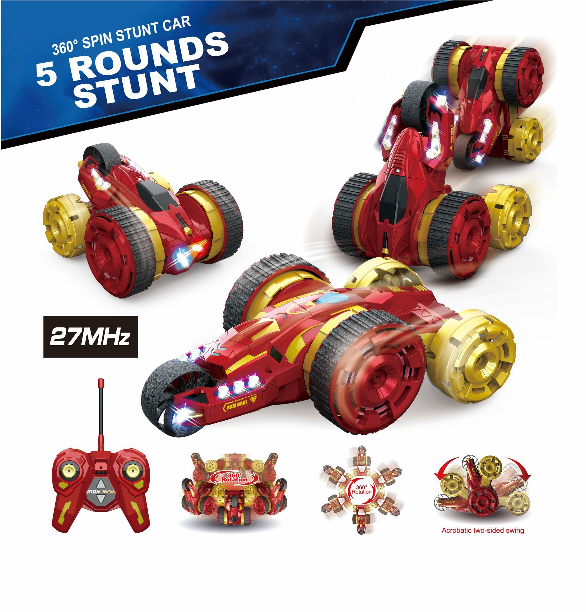 RC 5 Rounds Stunt - Ready To Run (IronMan)