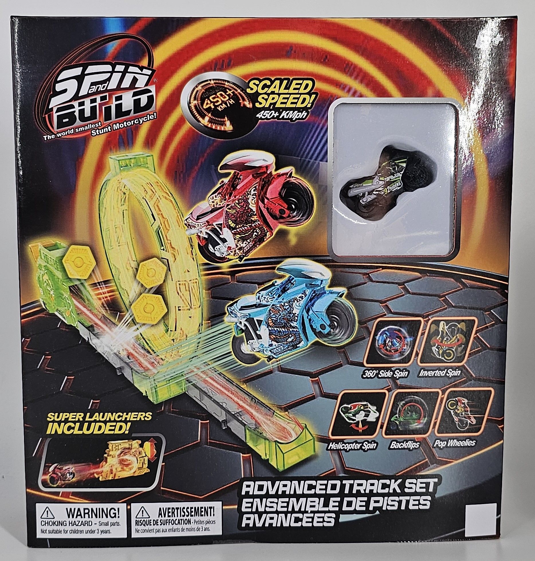 ADVANCE TRACK SET 2 X BIKES: 1 X LAUNCHER; SIMPLE TRACK