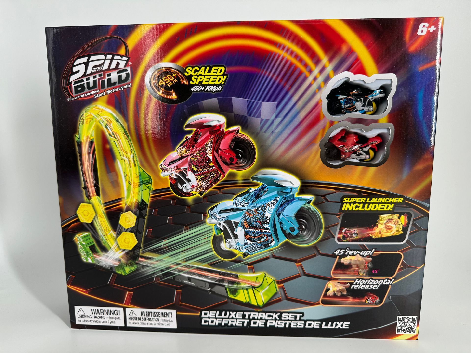 DELUXE TRACK SET 2 X BIKES: 1 X LAUNCHER; ADVANCED TRACK