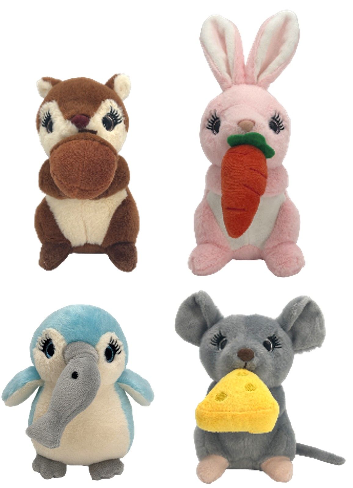 Yummy Buddies - 4 Asst Mouse, Bird, Squirrel, Rabbit