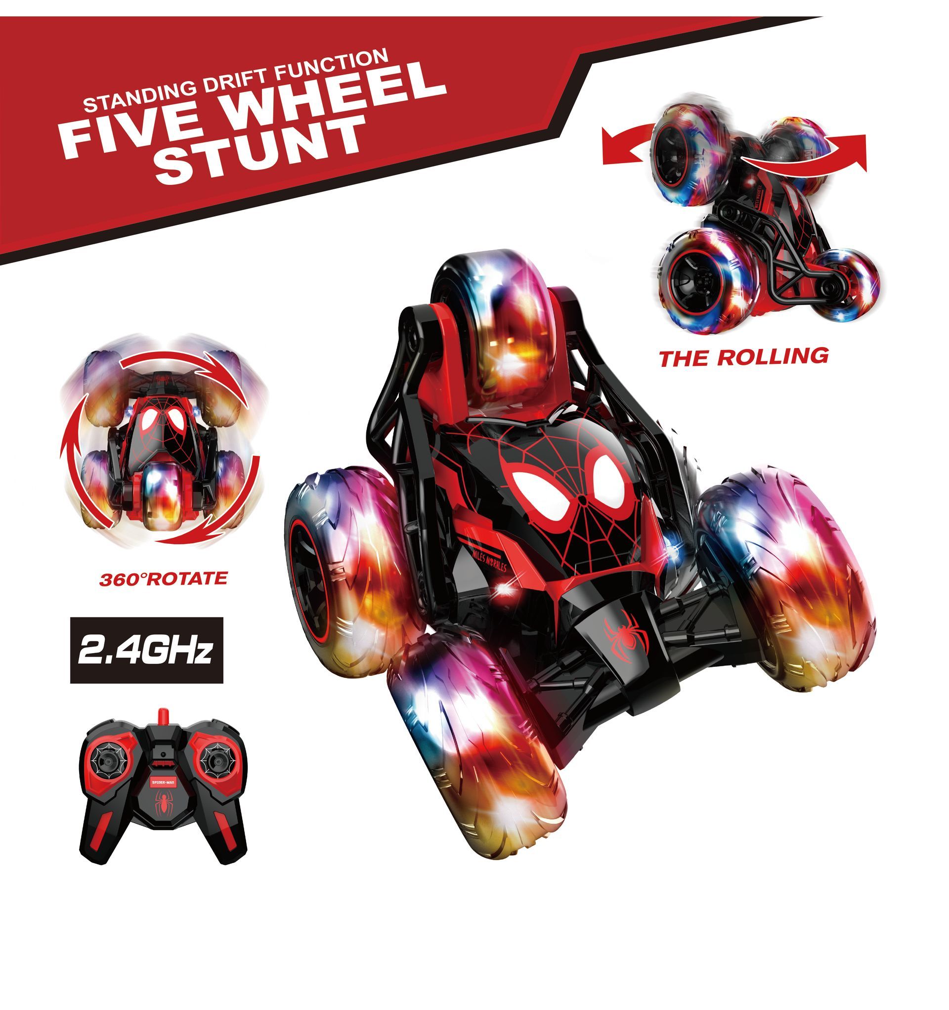Five Wheel Stunt - Miles Morales - Ready To Run