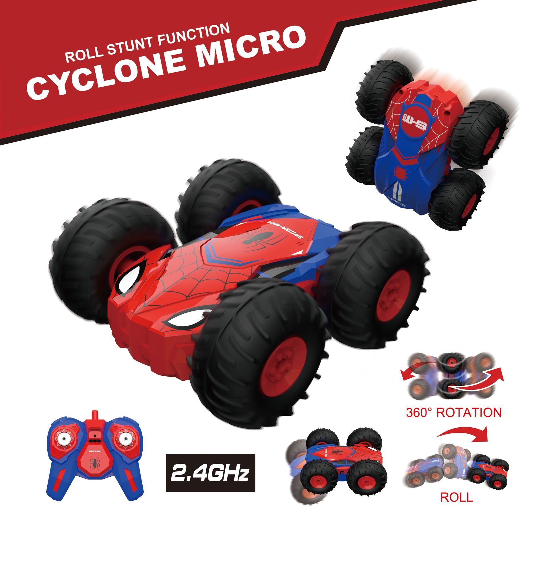 Cylclone Micro - Spiderman - Battery Version