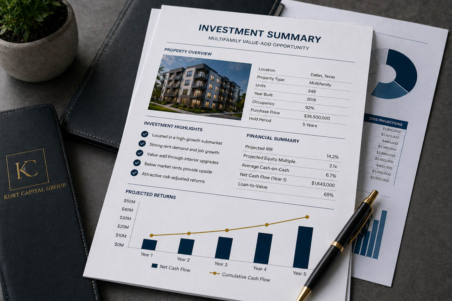 Multifamily investment offering summary and underwriting review