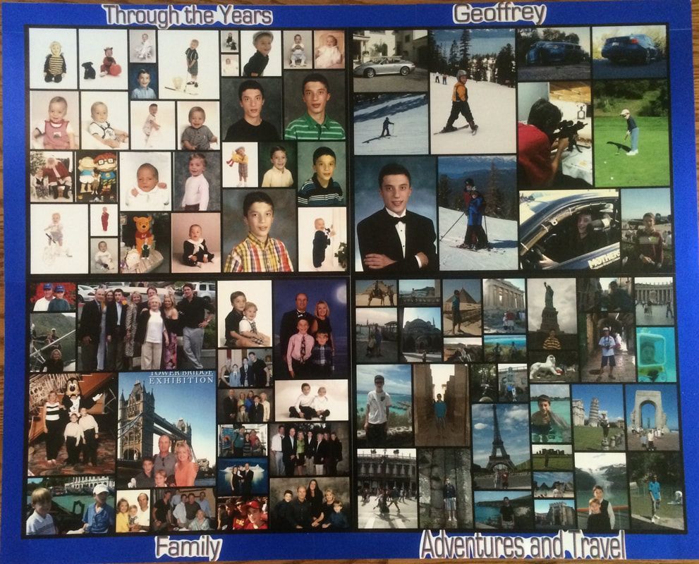 A photo collage titled