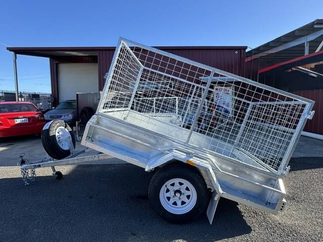 A Small Gray Utility Trailer With Ramp — Connect Trailers and Towing Pty Ltd In Prospect Vale, TAS