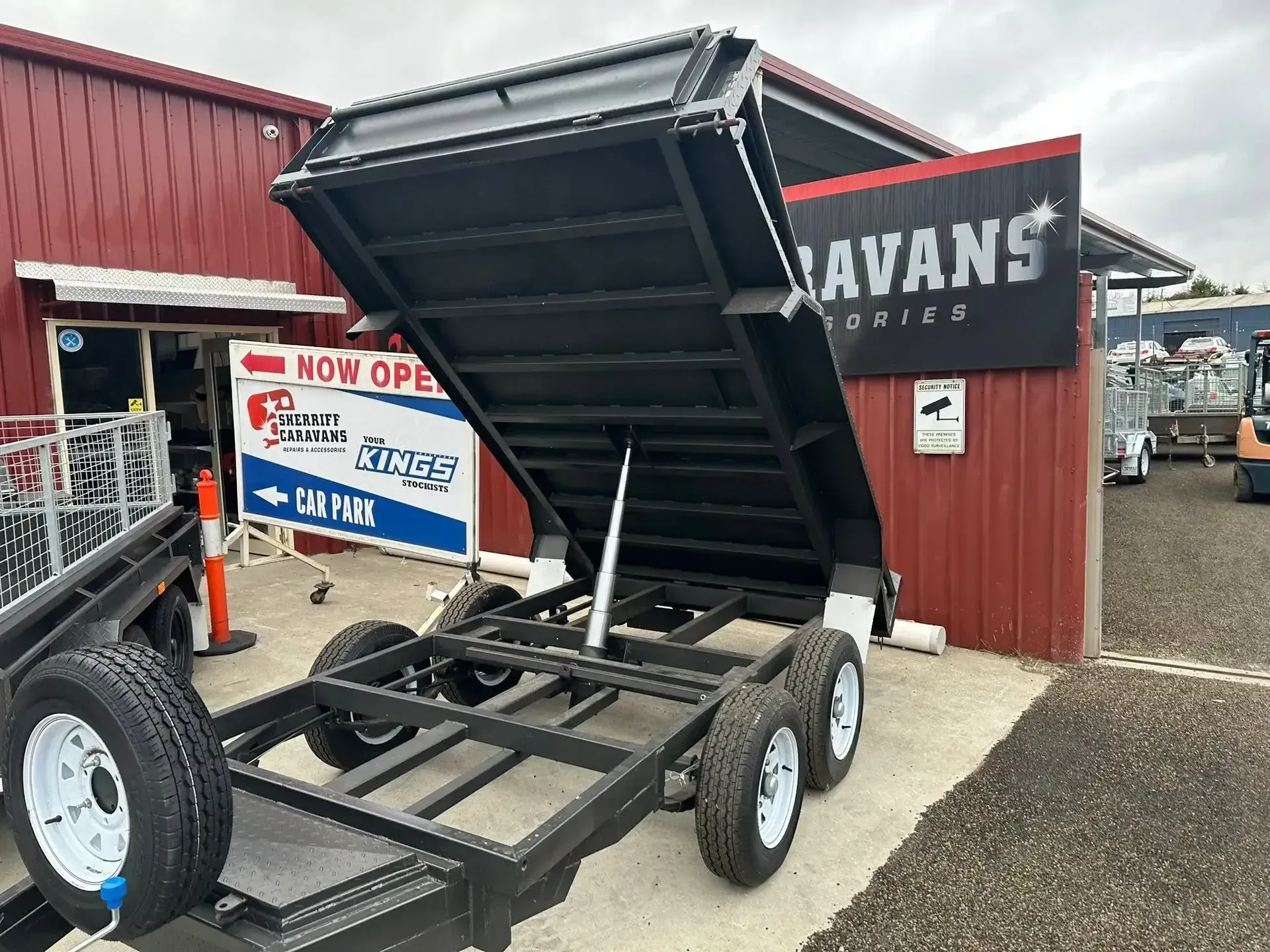 Black Dump Trailer Frame — Connect Trailers and Towing Pty Ltd In Prospect Vale, TAS