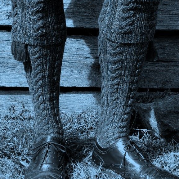 A variety of highland socks available