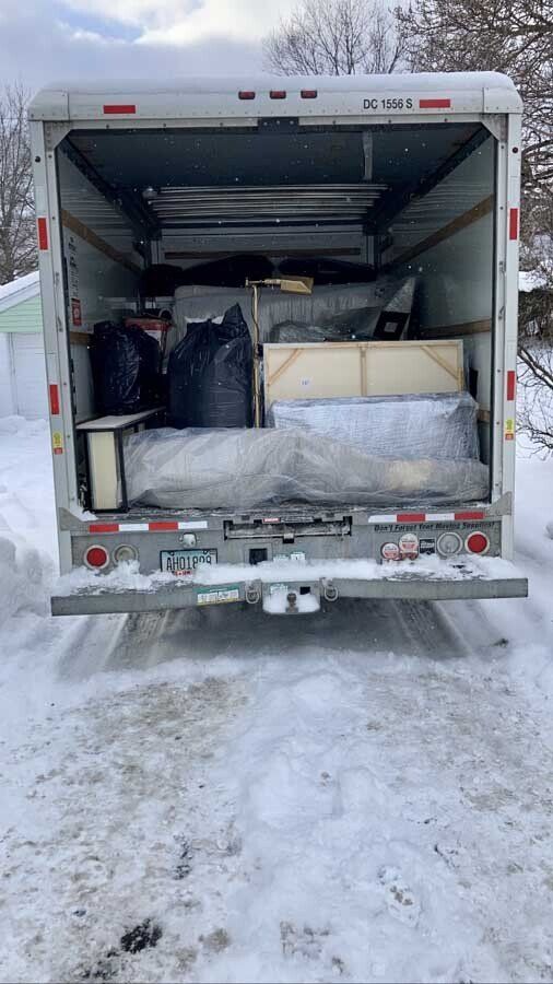 Heavy snow condition while moving