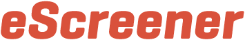 EScreener, red text.