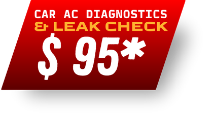 Car AC Diagnostics & Leak Check $95*