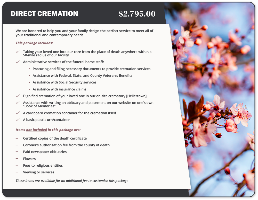 Funeral Service Packages Falk Funeral Homes & Crematory