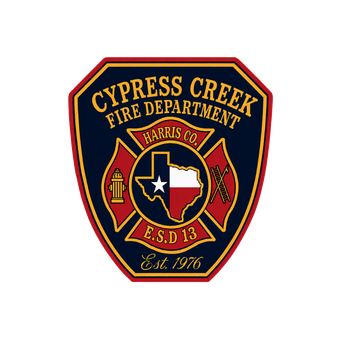 The logo for cypress creek fire rescue harris co. tx