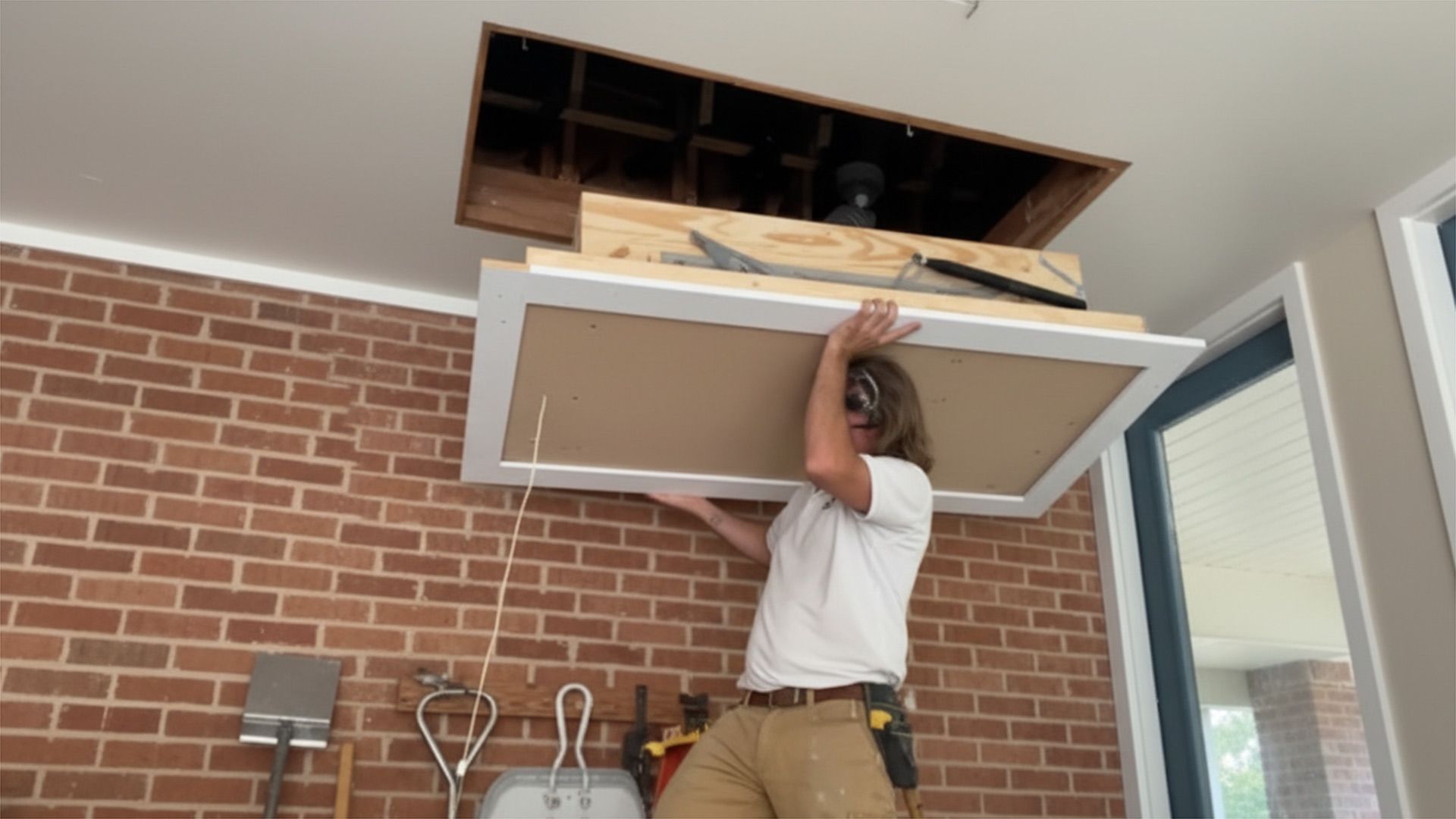 Attic Ladder Installation Completed By Handyman In Wurtulla