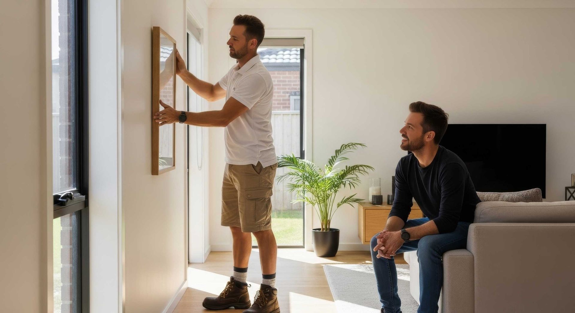 Neat Picture Hanging Handyman Bokarina