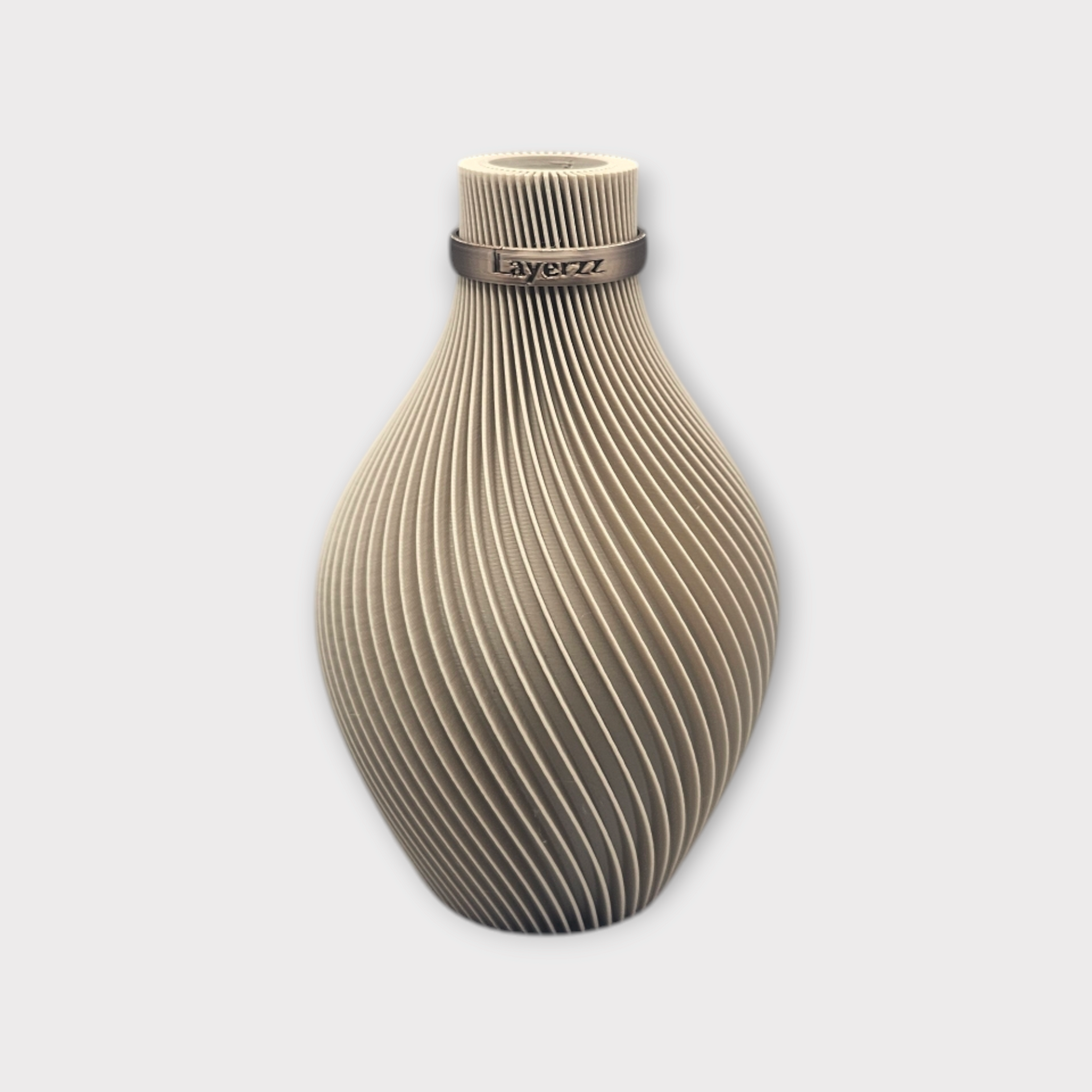 Droog/zijdebloemenvaas Jade 20cm -3D geprint - minimalistisch