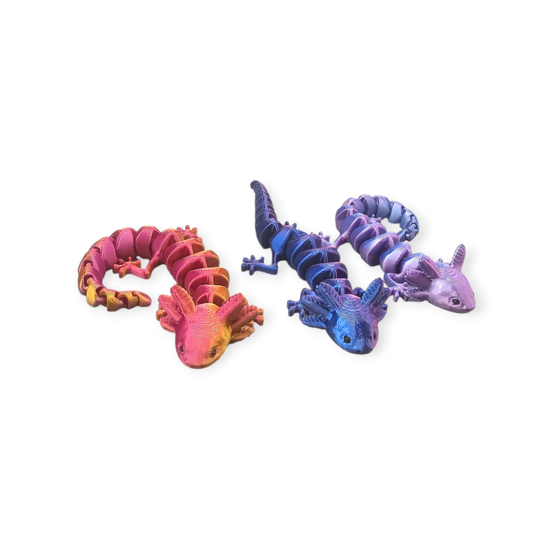 flexi axolotl fidget toy 3D geprint - ontspanning