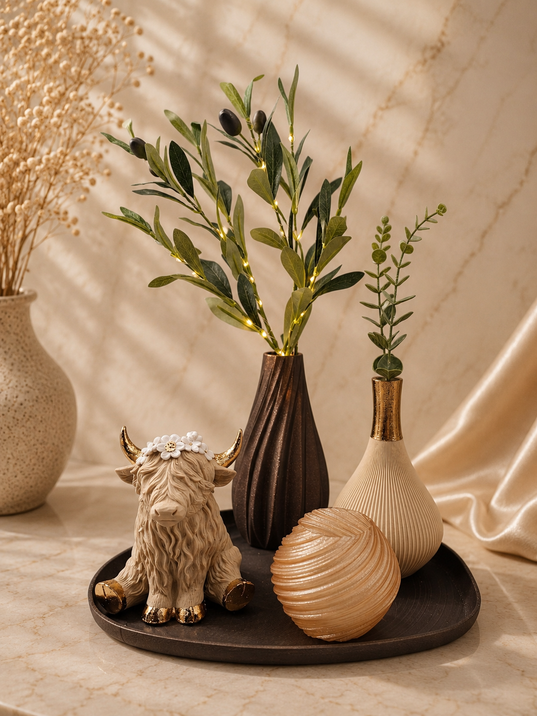 Complete Decoratie Set – Highlander & Olive Glow - 3D geprint - met lampjes