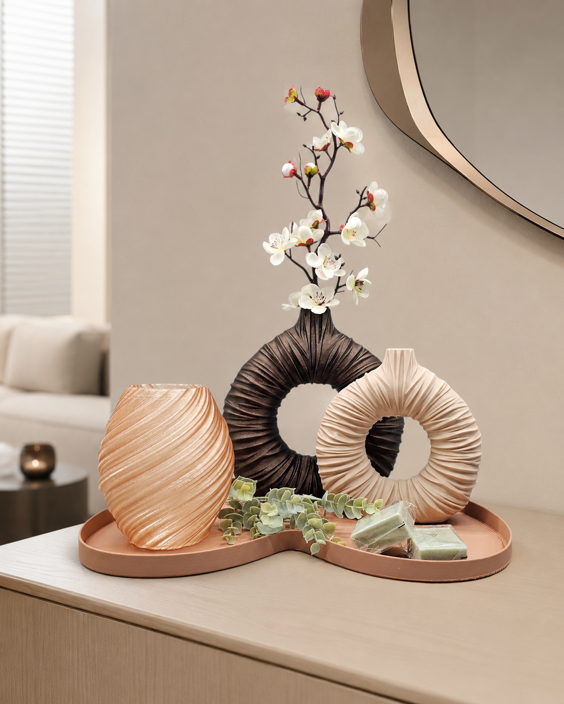 Complete Tafel Decoratie Set – Natural Harmony - 3D geprint en Uniek