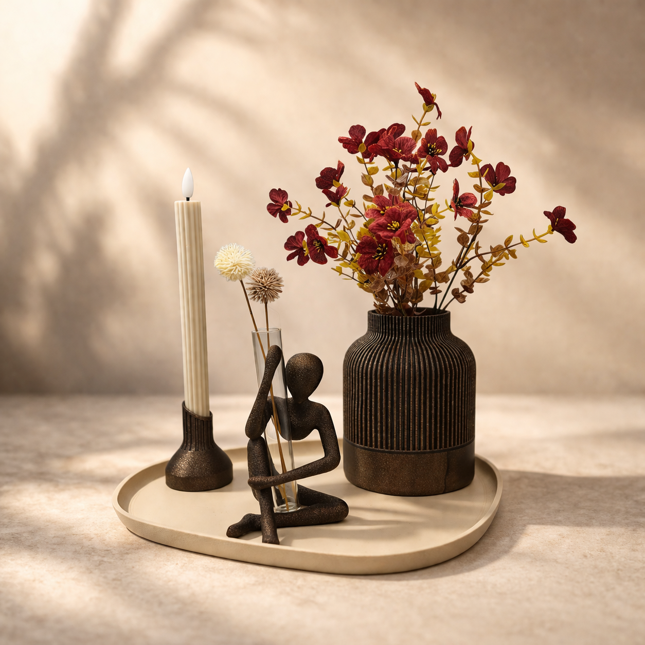 Complete Woondecoratie Set — Rustic Harmony - tafeldecoratie - handgemaakt - uniek