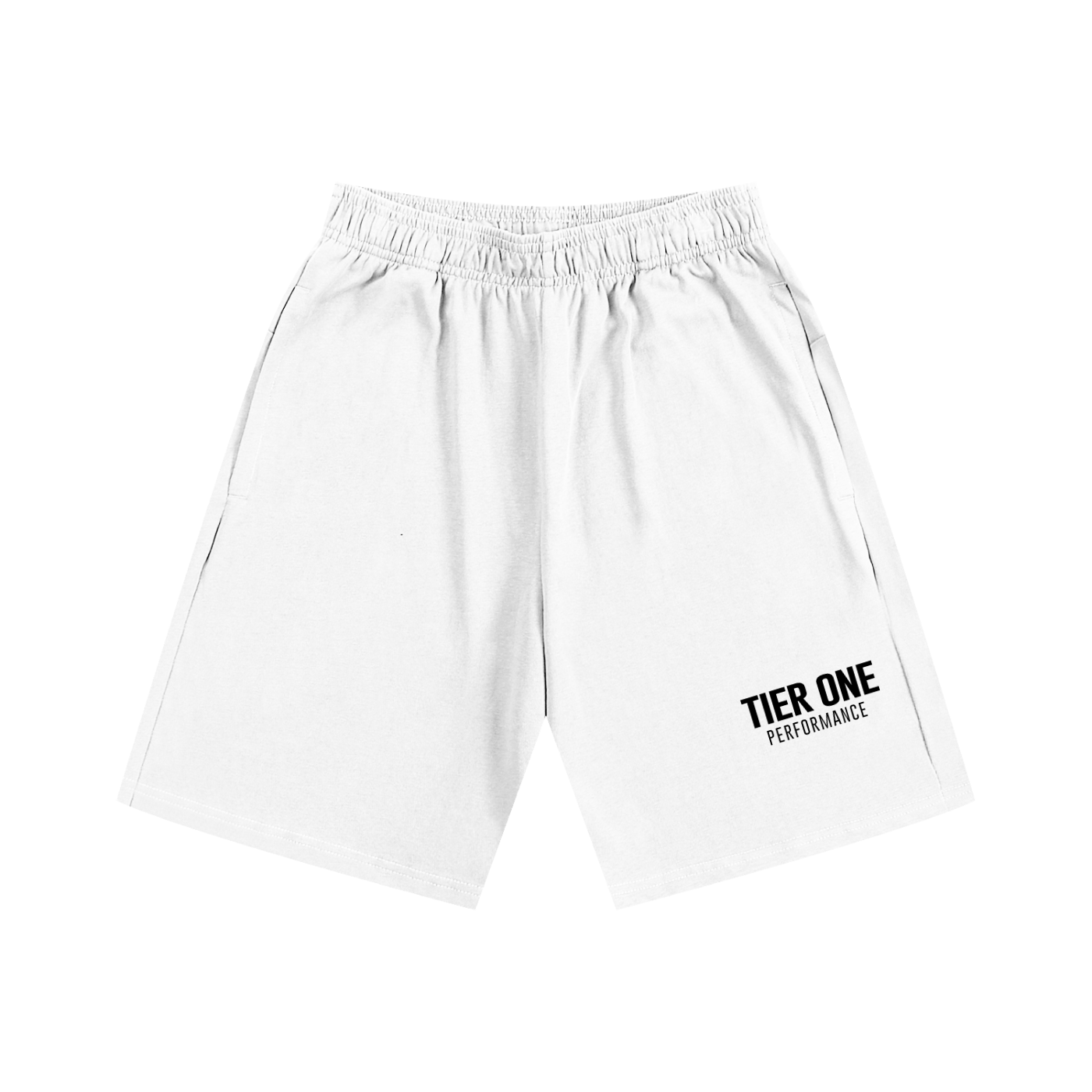 T1 Essential Sweatshorts - White/Black