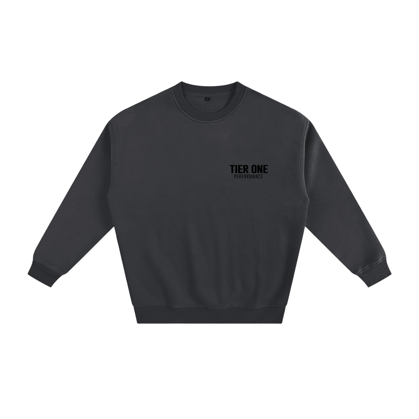 T1 Essential Sweatshirt - Dark Gray/Black