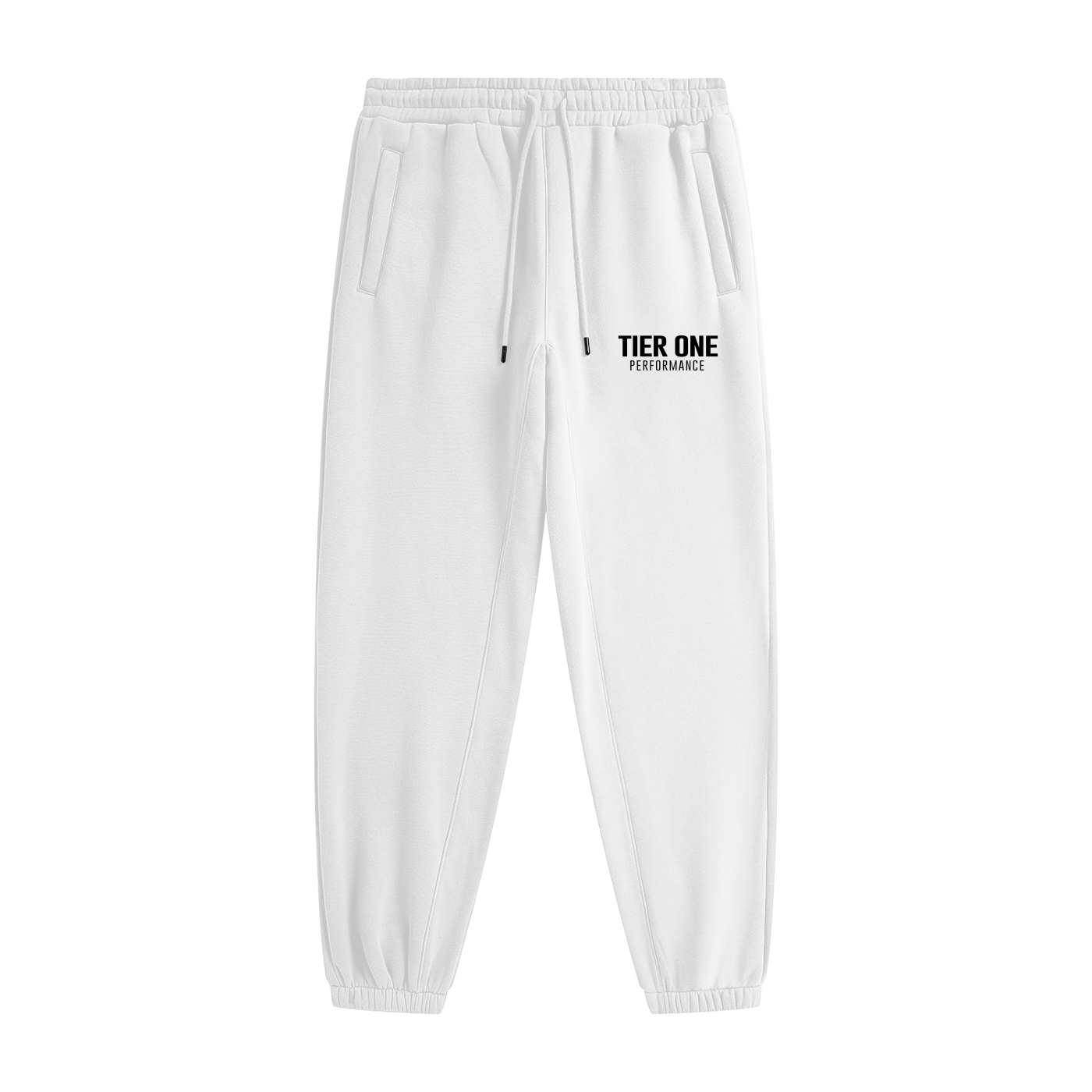 T1 Essential Joggers - White/Black