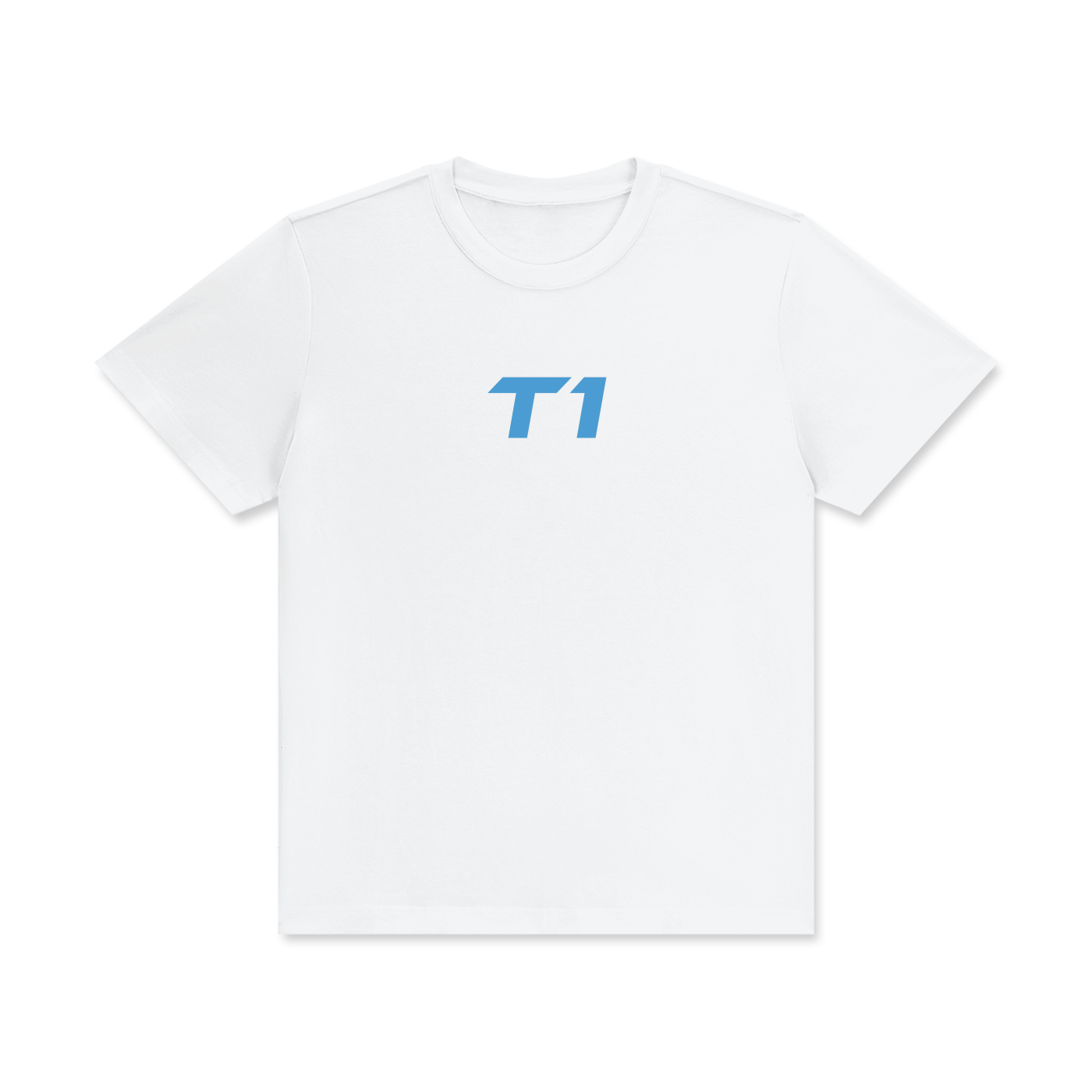 The Blueprint Tee - White/Sky Blue