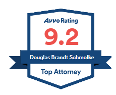 A badge that says avvo rating 9.2 on it