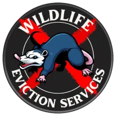Logo: Opossum crossed out in red,