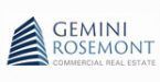 The logo for gemini rosemont commercial real estate.