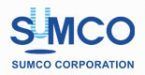 The sumco corporation logo is blue and white on a white background.