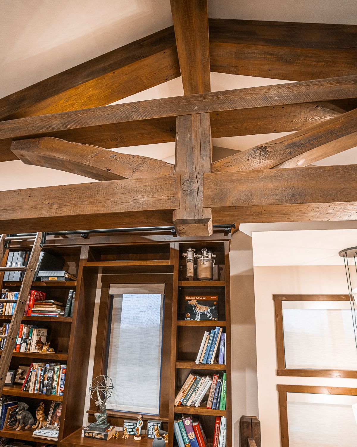 Beam, beams, entry beams, posts, header, wall cladding, rafters