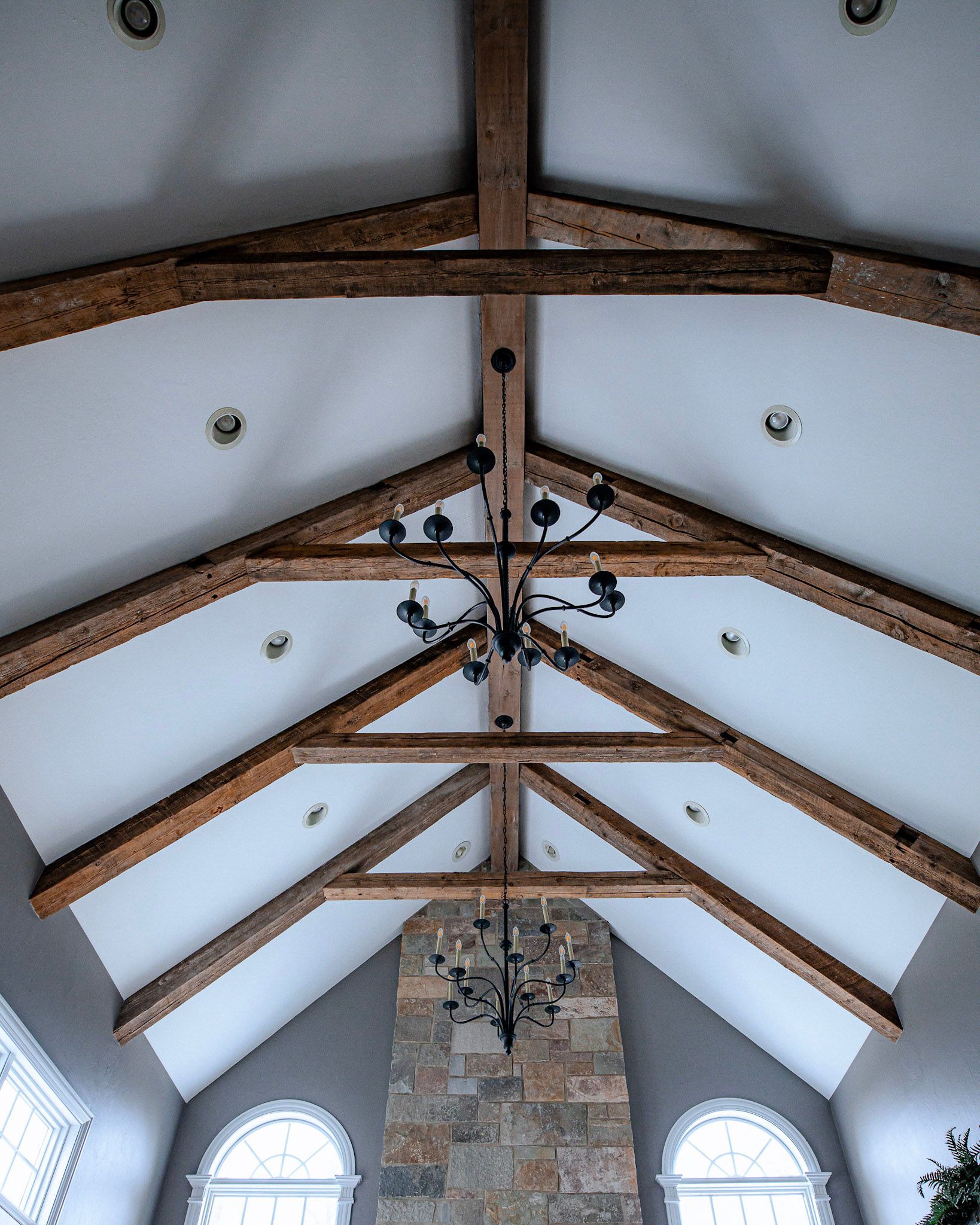 hamilton house, mantel, railings, beams, headers