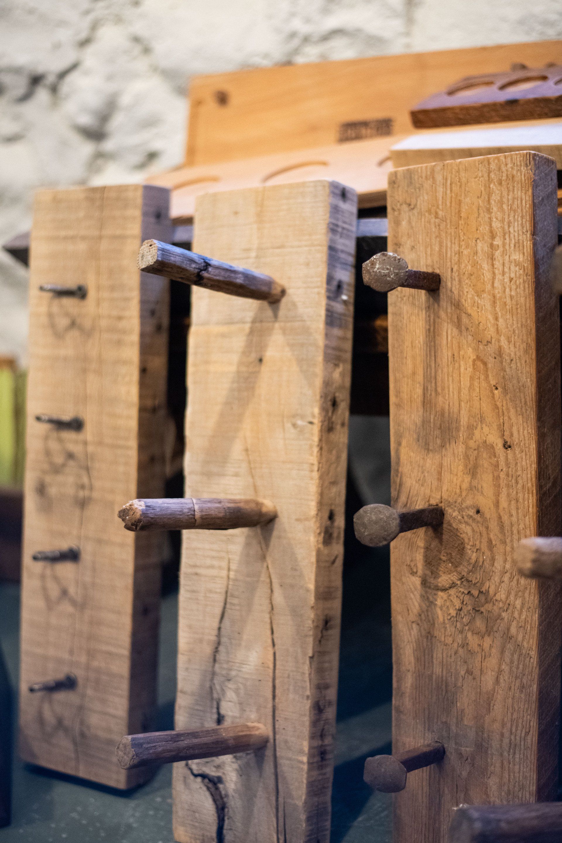 hook boards, wooden hook boards, coat rack