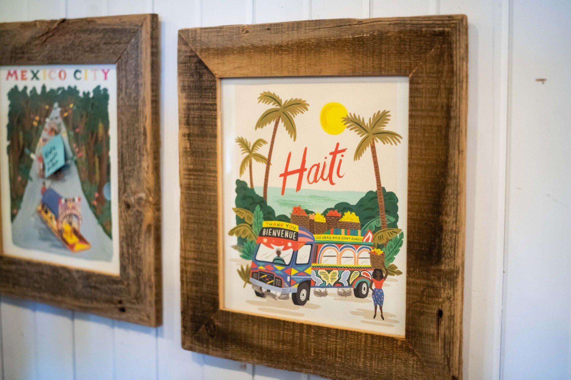 picture frame, frame, wooden picture frame, haiti