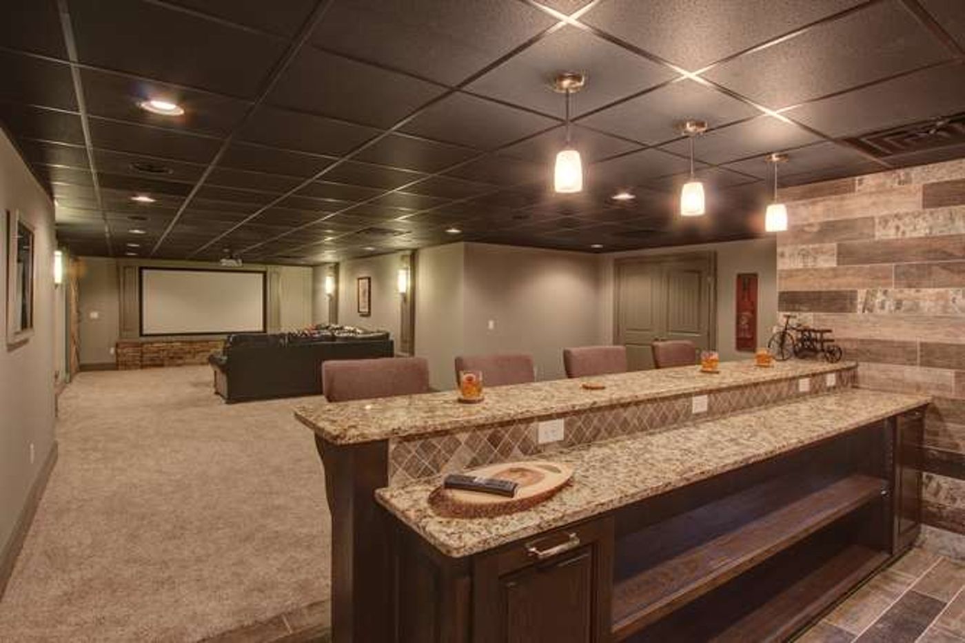 Beautifully Finished Basement Designs | C&M Custom Homes Gallery
