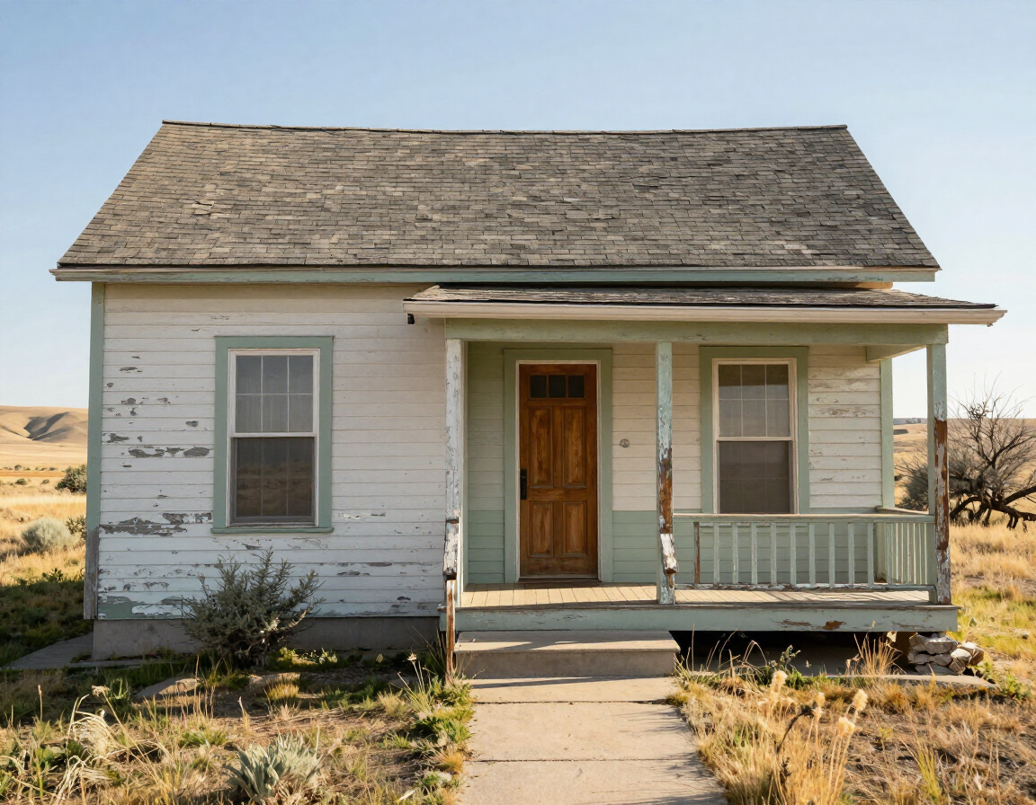 Older Idaho home exterior