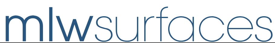 Mlwsurfaces logo in blue and gray text on a white background