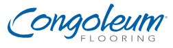 Congoleum Flooring logo in blue and gray text on a white background
