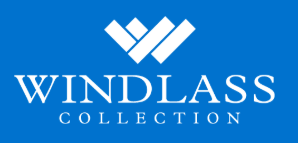Windlass Collection logo in white on a blue background