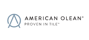 American Olean logo with stylized blue “A” and the tagline “Proven in Tile”