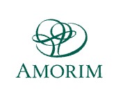 Amorim logo in green with interlocking oval lines above the word “AMORIM”